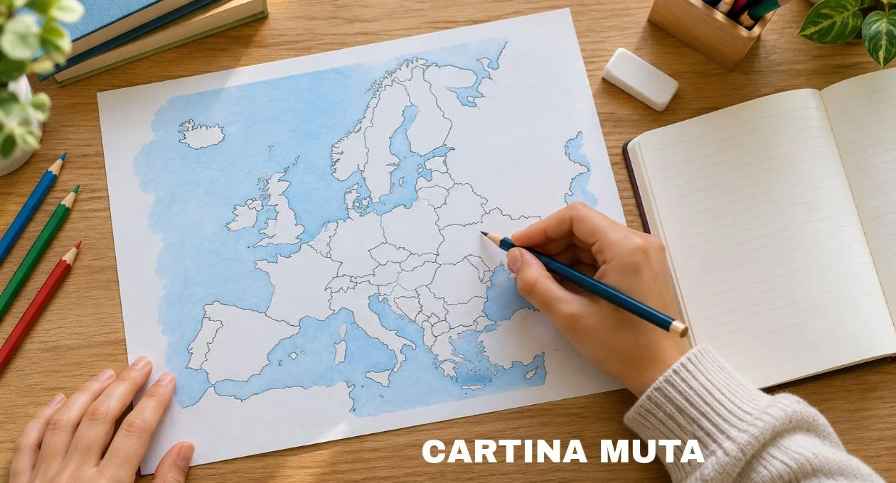 Cartina muta ed esercizi per studiar