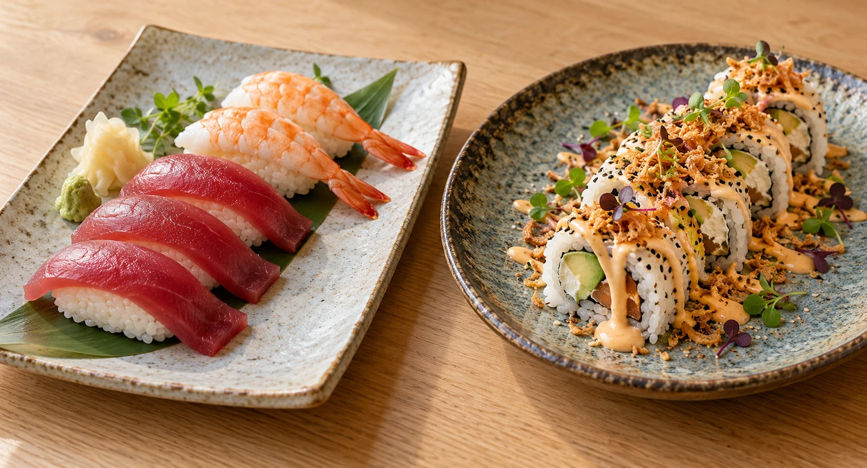 sushi tradizionale e fusion