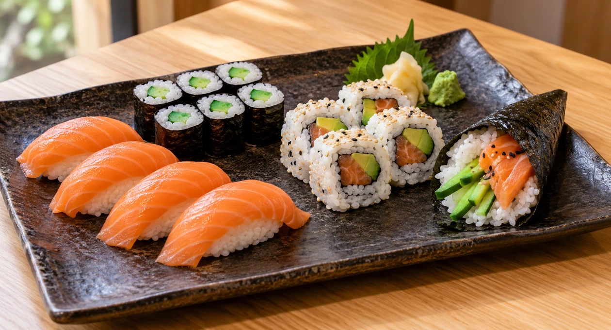 principali tipi di sushi